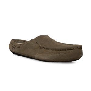 Ugg Alamar Dry Leaf Slipper Men's Sz. 8 Fur Lining Slip On Loafer Slippers Wool